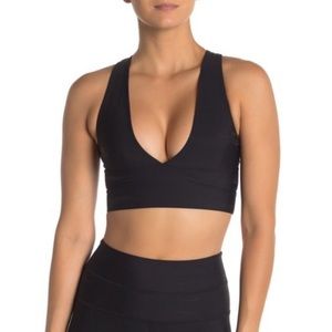 Spiritual Gangster Good Vibes Plunge Sports Bra